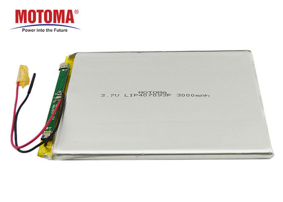 Zyklus-Lithium Lipo-Batterie wieder aufladbares 3.7V 3000mAh MOTOMA tiefe