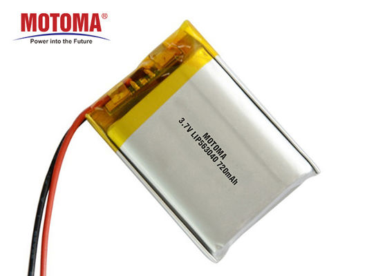 Schneller Vorwurfs-Körperverletzungs-Körperverletzungs-Satz 3,7 V 720mah 460Wh/L mit PCM und Verbindungsstück für IOT-Gerät